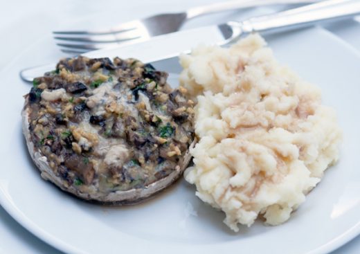 Funghi ripieni vegetariani
