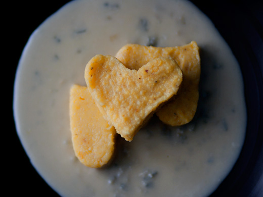 Cuoricini di polenta per il LiveSTRONG day 2010