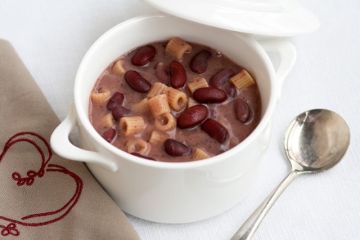 Pasta e fagioli… viola