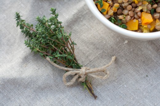 Zuppa di lenticchie e zucca