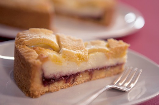 Crostata di ricotta e visciole
