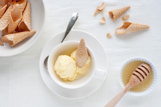 Gelato miele e cardamomo