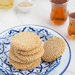 Biscotti tahina e miele - Honey and tahini cookies