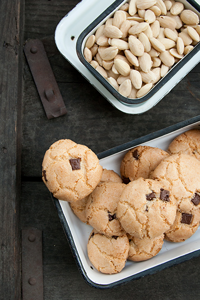 Gluten-Free Almond Cookies with Chocolate Chips